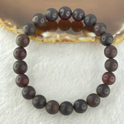 Natural Iron Blood King Amber Beads Bracelet 天然铁血王琥珀手链 9.29g 17cm 9.7mm 22 Beads - Huangs Jadeite and Jewelry Pte Ltd