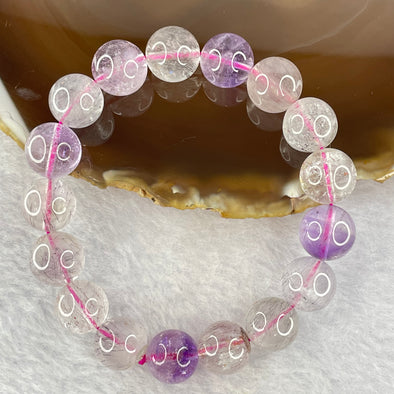 Natural super 7 Crystal Bracelet 42.07g 12.4mm 17beads - Huangs Jadeite and Jewelry Pte Ltd