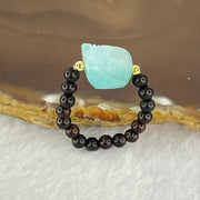 Natural Skull Agate Ring 3.20g 13.4 by 12.2 by 10.6mm, 4.3 by 16mm (Elastic) - Huangs Jadeite and Jewelry Pte Ltd