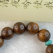 Natural Rosewood Beads Bracelet with Bear Charm 11.95g 16cm 10.3mm 16 Beads - Huangs Jadeite and Jewelry Pte Ltd