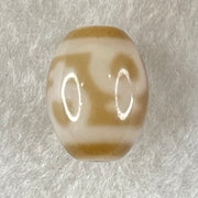 Natural Powerful Tibetan Old Oily Agate 4 Nectar Vessel Dzi Bead Heavenly Master (Tian Zhu) 花蜜容器眼天珠 3.21g 15.9 by 12.2mm - Huangs Jadeite and Jewelry Pte Ltd