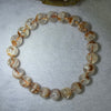 Natural Snow Flakes Ghost Phantom Quartz Bracelet 天然雪花幽灵手链 19.47g 15.5cm 8.8mm 22 Beads - Huangs Jadeite and Jewelry Pte Ltd