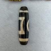 Natural Powerful Tibetan Old Oily Agate Sky Door Serenity 1 Eye Dzi Bead Heavenly Master (Tian Zhu) 一眼天诛 12.89g 46.8 by 13.3mm - Huangs Jadeite and Jewelry Pte Ltd