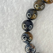 Good Grade Natural Petersite Beads Bracelet 26.85g 16cm 10.4mm 19 Beads - Huangs Jadeite and Jewelry Pte Ltd