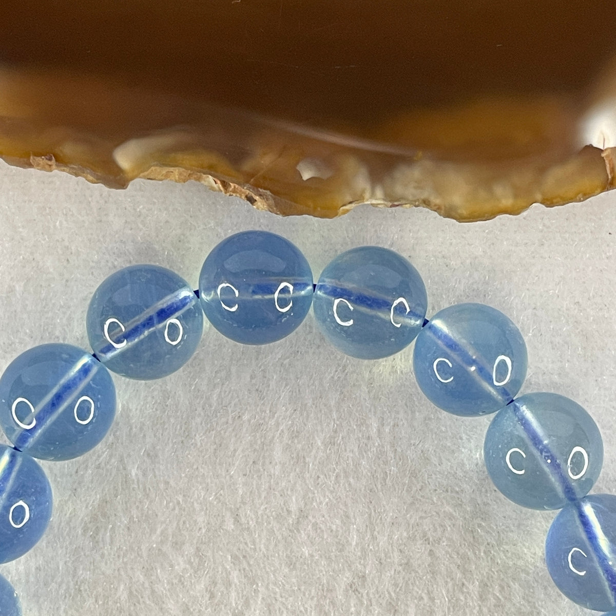 Certified Good Grade Natural Aquamarine Beads Bracelet | 15.5cm with 18 Beads 10.8mm (29.77g | Ocean Blue Translucency | Throat & Third Eye Chakra Harmony, Tranquil Communication & Serene Wealth Shield)