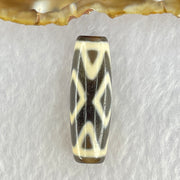 Natural Powerful Tibetan Old Oily Agate 3-Eye Vajra Dzi Bead Heavenly Master (Tian Zhu) 三眼天珠 8.73g 37.0 by 12.2mm - Huangs Jadeite and Jewelry Pte Ltd