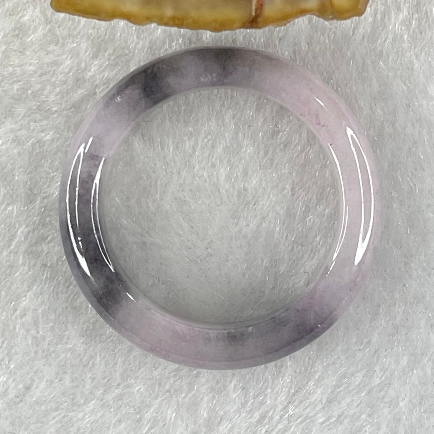 Type A Lavender with Wuji Grey Patches Jadeite Ring 3.86g 5.4 by 3.8mm US9.2/HK 20.5 (Very Slight Internal Line) - Huangs Jadeite and Jewelry Pte Ltd