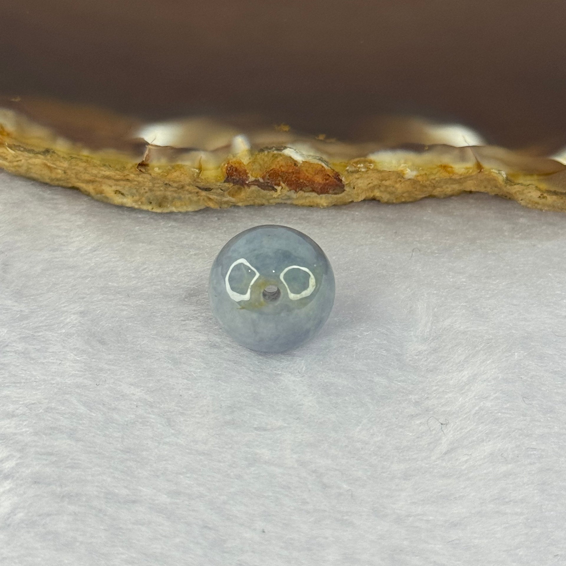 Type A Intense Lavender Jadeite Bead for Bracelet/Necklace/Earrings/Rings 4.03g 13.2mm - Huangs Jadeite and Jewelry Pte Ltd