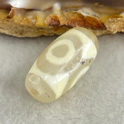 Natural Powerful Tibetan Old Oily Agate 3 Eyes Dzi Bead Heavenly Master (Tian Zhu) 三眼天诛 2.95g 19.2 by 10.2mm - Huangs Jadeite and Jewelry Pte Ltd