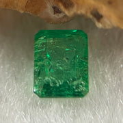 Natural Colombia Green Emerald (Beryl) Cut-Cornered Rectangular step cut 0.89ct 6.4 by 4.8 by 3.5mm - Huangs Jadeite and Jewelry Pte Ltd