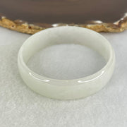 Type A Light Lavender Green Jadeite Bangle Internal Diameter 53.4mm 27.50g 14.4 by 4.0mm (Close to Perfect) - Huangs Jadeite and Jewelry Pte Ltd