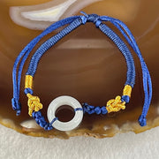 Type A Faint Lavender Jadeite Ping An Kou String Bracelet 3.21g 1.51 by 6.7mm - Huangs Jadeite and Jewelry Pte Ltd