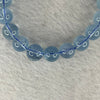 Natural Aquamarine Bracelet 天然海蓝宝石手链 30.22g 17.5cm 10.8mm 20 Beads - Huangs Jadeite and Jewelry Pte Ltd