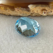 Natural Sky Blue Topaz Oval Shape 10.39ct 14.8 by 11.6 by 7.2mm - Huangs Jadeite and Jewelry Pte Ltd