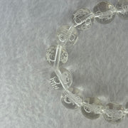 Natural Clear Quartz Beads with Inscription Bracelet 38.35g 17cm 11.9mm 17 Beads - Huangs Jadeite and Jewelry Pte Ltd