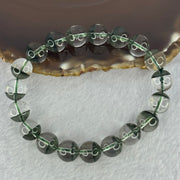 Very Good Grade Natural Green Phantom Quartz Beads Bracelet 31.65g 17cm 10.8mm 19 Beads - Huangs Jadeite and Jewelry Pte Ltd