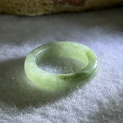 Type A Green Jadeite Ring 3.45g 5.2 by 3.8mm US7 HK15.5 - Huangs Jadeite and Jewelry Pte Ltd