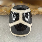 Natural Powerful Tibetan Old Oily Agate Turtle or Tortoise Shell Bead Heavenly Master (Tian Zhu) 龟壳天珠 4.74g 17.7 by 13.1mm - Huangs Jadeite and Jewelry Pte Ltd