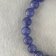 Above Average Grade Natural Blue Tanzanite Beads Bracelet 24.67g 15.5cm 8.8mm 22 Beads - Huangs Jadeite and Jewelry Pte Ltd