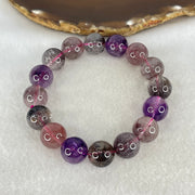Good Grade Natural Blackcurrant Super 7 Beads Bracelet 57.98g 18.5cm 13.9mm 16 Beads - Huangs Jadeite and Jewelry Pte Ltd
