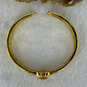 Natural Butterscotch Yellow Amber Beads in Gold Color Bracelet 27.79g 11.3 by 9.5 by 4.0mm - Huangs Jadeite and Jewelry Pte Ltd