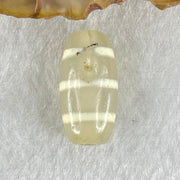 Natural Powerful Tibetan Old Oily Agate 3-Lines Dzi Bead Heavenly Master (Tian Zhu) 三行天诛 3.09g 19.8 by 10.2mm - Huangs Jadeite and Jewelry Pte Ltd