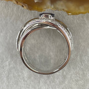 Natural Oval Blue Sapphire with Round Brilliant Cut Shape Diamonds in PT900 Platinum 15.38g Ring S2.386 with Melees D0.47 ct Total 19.93g US6.75 HK15 - Huangs Jadeite and Jewelry Pte Ltd