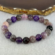 Natural Super 7 Beads Bracelet 21.80g 16cm 9.2mm 21 Beads - Huangs Jadeite and Jewelry Pte Ltd