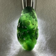 Certified Natural Type A Semi icy Blueish Green Jadeite Ruyi Double Side with Dragon Head Pendant 45.00g 69.8 by 34.0 by 13.9mm - Huangs Jadeite and Jewelry Pte Ltd