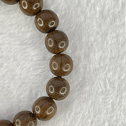 Natural Six Way Wooden Beads Bracelet 六道木手链 10.80g 17cm 10.8mm 19 Beads - Huangs Jadeite and Jewelry Pte Ltd