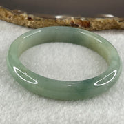 Type A Jelly Green Jadeite Oval Bangle 32.70g Internal Diameter 54.6mm 10.2 by 6.4mm (Close to Perfect) - Huangs Jadeite and Jewelry Pte Ltd