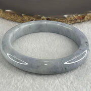 Type A Deep Lavender Light Blueish Green with Blueish Green Spots Jadeite Bangle 55.98g Internal Diameter 59.9mm 11.2 by 9.0mm (Close to Perfect) - Huangs Jadeite and Jewelry Pte Ltd