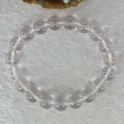 Natural Rose Quartz Beads Bracelet 天然玫瑰石英珠手链 32.72g 17.5cm 10.9mm 19 Beads - Huangs Jadeite and Jewelry Pte Ltd
