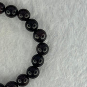 Natural Indian Small Leaf Zitan Rose Wood Beads Bracelet 天然小叶紫檀手链 6.16g 14.5cm 8.0mm 22 Beads - Huangs Jadeite and Jewelry Pte Ltd