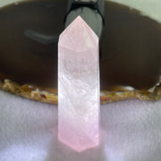 Natural Rose Quartz Tower Display 49.28g 68.3 by 25.0 by 20.8mm - Huangs Jadeite and Jewelry Pte Ltd