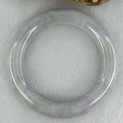 Type A Light Lavender with Light Green Parches Jadeite Bangle Internal Diameter 54.5mm 81.60g 13.0 by 11.8mm (Very Slight Internal Lines) - Huangs Jadeite and Jewelry Pte Ltd