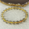 Natural Golden Rutilated Quartz Bracelet 23.65g 17cm 9.3mm 22 Beads - Huangs Jadeite and Jewelry Pte Ltd