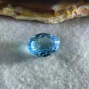 Natural Sky Blue Topaz Oval Shape 9.98ct 14.9 by 11.2 by 7.3mm - Huangs Jadeite and Jewelry Pte Ltd