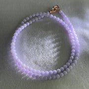 Good Grade Type A Full Lavender Jadeite Beads Necklace 44.58g 64cm 6.1mm 108 Beads - Huangs Jadeite and Jewelry Pte Ltd
