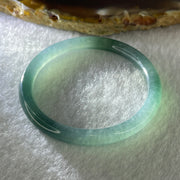 Natural Type A Icy Blueish Green Jadeite Baby Bangle 8.20g Inner Diameter 38.5mm Thickness 4.6 by 5.0mm (Perfect) - Huangs Jadeite and Jewelry Pte Ltd