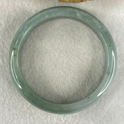 Type A Blueish Green Jadeite Bangle 48.91g Inner Diameter 57.1mm 12.9 by 7.2mm (Internal Line) - Huangs Jadeite and Jewelry Pte Ltd