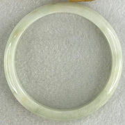 Type A Light Green Lavender Jadeite Bangle 36.61g Internal Diameter 56.5mm 11.0 by 6.4mm (External and Internal Lines) - Huangs Jadeite and Jewelry Pte Ltd