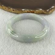 Natural Type A Jelly Light Lavender Light Green Jadeite Bangle 48.52g Inner Diameter 54.6mm 11.4 by 9.2mm (Internal Line) - Huangs Jadeite and Jewelry Pte Ltd