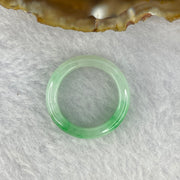 Type A Green with Spicy Green Piao Hua Jadeite Ring 3.50g 5.5 by 3.6 mm US 8.25 / HK 18 (Slight Internal Line) - Huangs Jadeite and Jewelry Pte Ltd