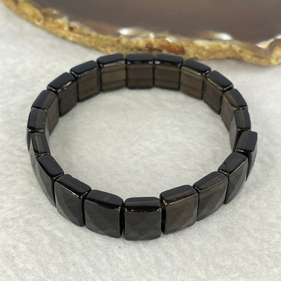 Natural Smoky Quartz Bracelet 25.91g 16cm 12.1 by 9.2 by 5.0mm 20 pcs - Huangs Jadeite and Jewelry Pte Ltd