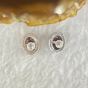 Good Grade Natural Auralite 23 S925 Silver Earrings 2.00g 8.8 by 6.8 by 4.0mm - Huangs Jadeite and Jewelry Pte Ltd