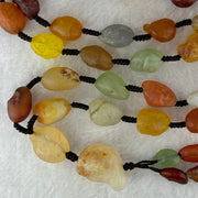 Natural Muti Color Chalcedony Agate Necklace 99.67g 24.4 by 17.1 by 17.0mm - Huangs Jadeite and Jewelry Pte Ltd