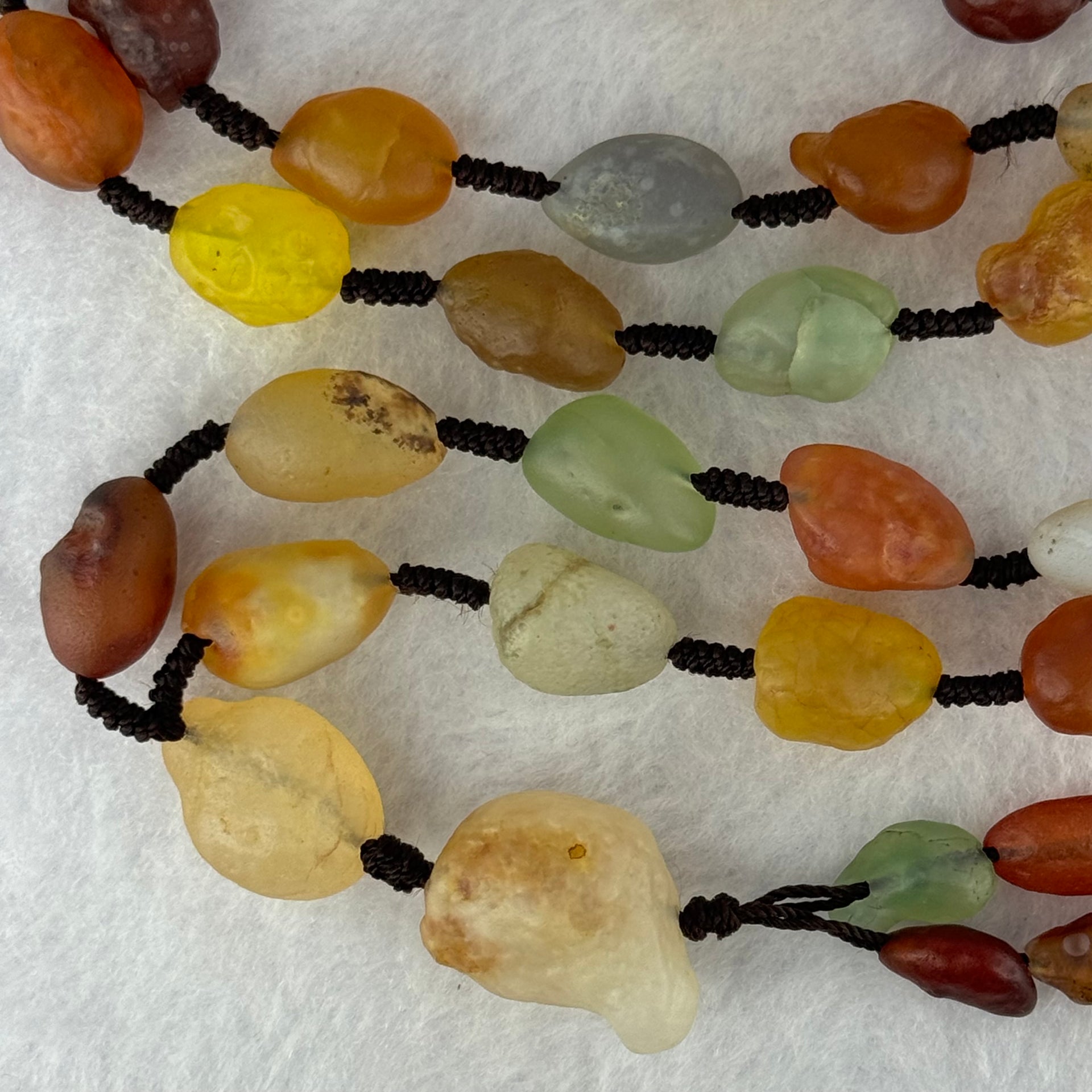 Natural Muti Color Chalcedony Agate Necklace 99.67g 24.4 by 17.1 by 17.0mm - Huangs Jadeite and Jewelry Pte Ltd