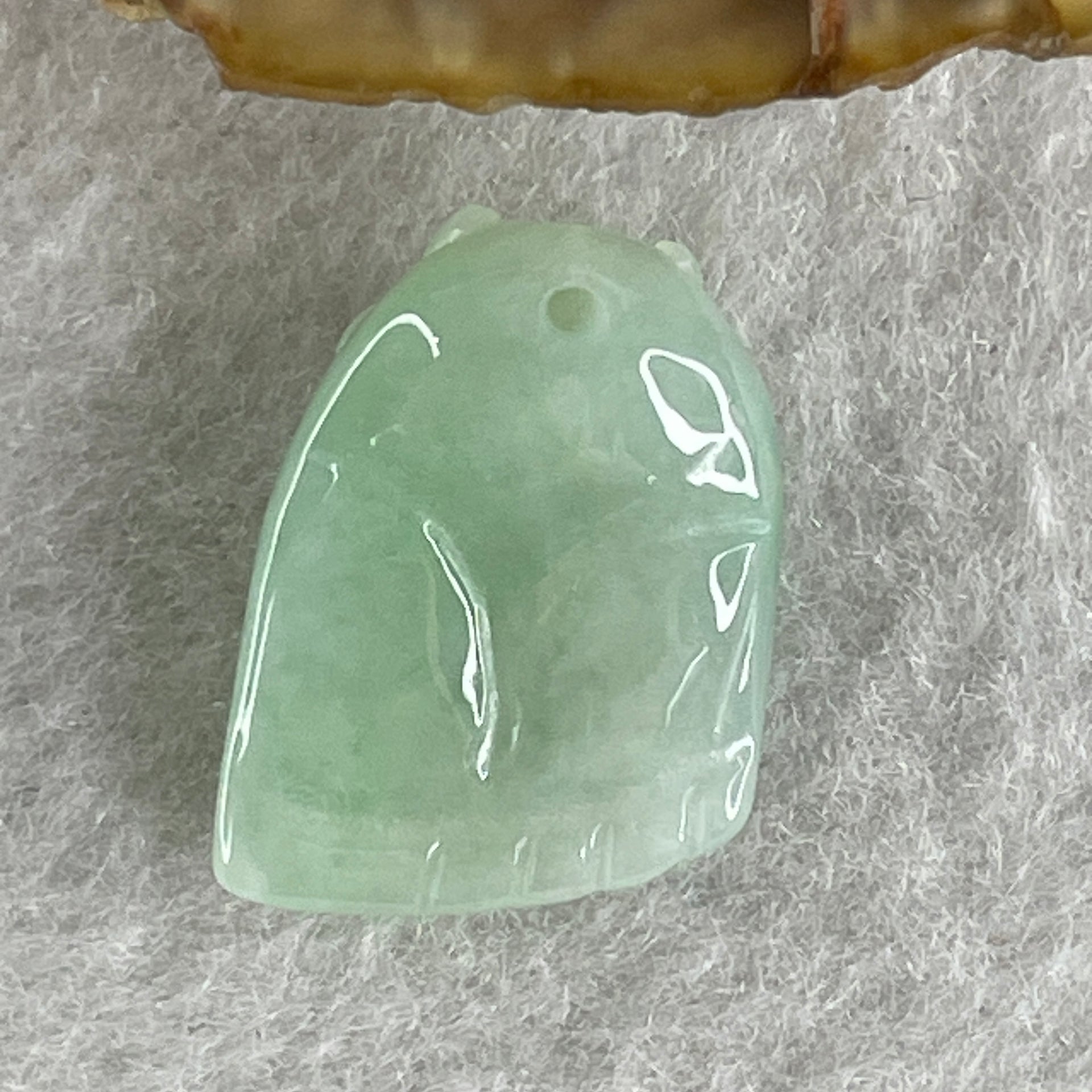 Natural Type A Green Jadeite Spider on Foot Charm Pendant 3.47g 19.2 by 14.0 by 9.0mm - Huangs Jadeite and Jewelry Pte Ltd