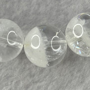 Natural White Phantom Quartz Beads Bracelet 52.08g 18.5cm 13.9mm 16 Beads - Huangs Jadeite and Jewelry Pte Ltd